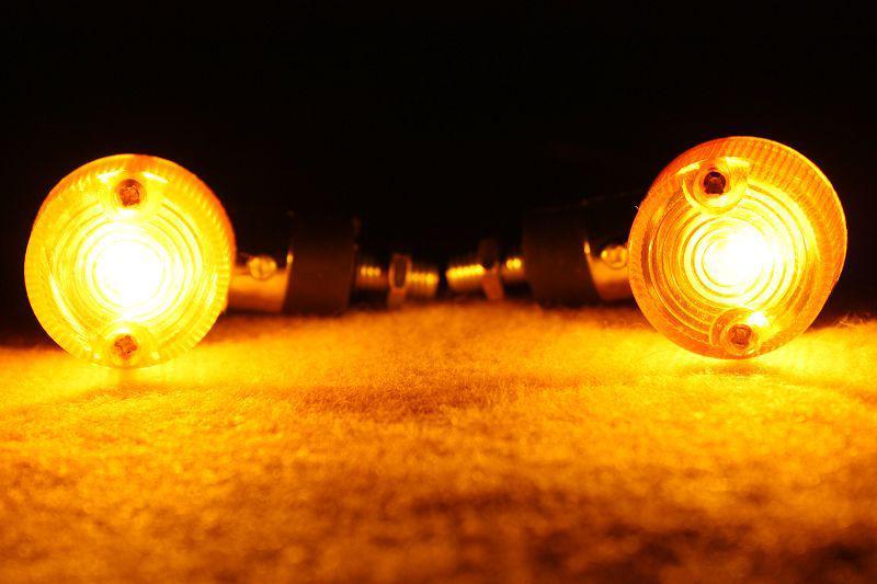 4 x universal amber turn signal lights bulb motorcycle