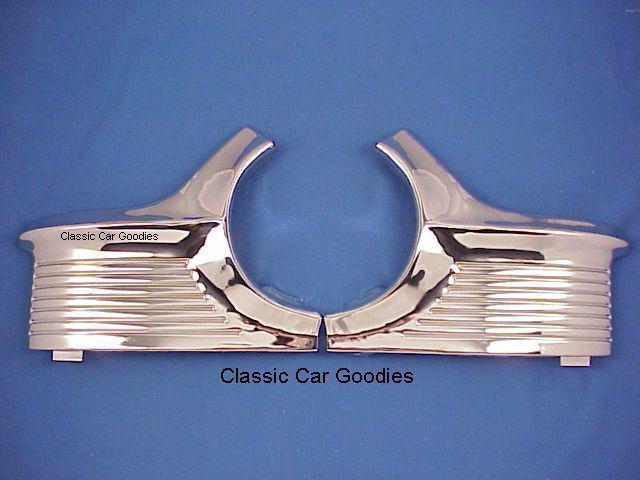 1953 chevy grille park light housings (2) brand new!