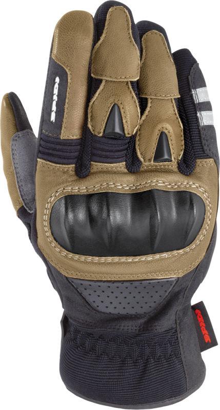 Spidi sport s.r.l. t-road gloves black/tan medium c44-233-m