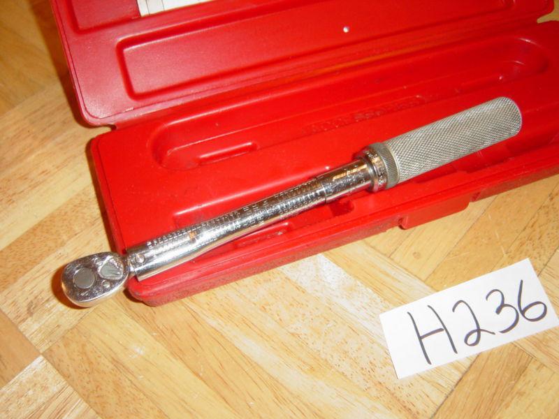 SNAP ON TOOLS 3/8 DRIVE INCH POUND ADJ. CLICK TYPE FIXED - RATCHET TORQUE WRENCH, US $164.99, image 6