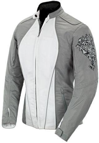 Joe rocket womens alter ego 3.0 silver large textile motorcycle jacket lrg lg