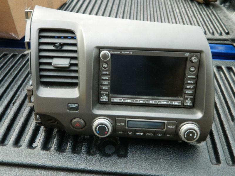 Civic hybrid honda  xm fm radio gps navigation dash bezel 2ad4 heater control