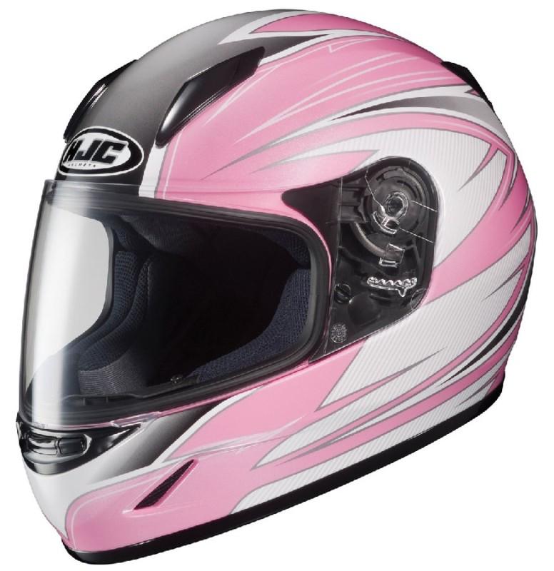Small sm s / hjc cl-y pink razz youth kids motorcycle girls helmet