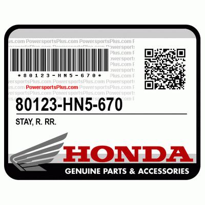 Honda 80123-hn5-670 stay, r. rr - stay, r. rr. splash guard (honda code 6252662)