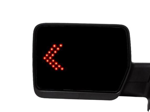 36 red led car motorcycle hidden turn signal behind side mirror arrow indicator