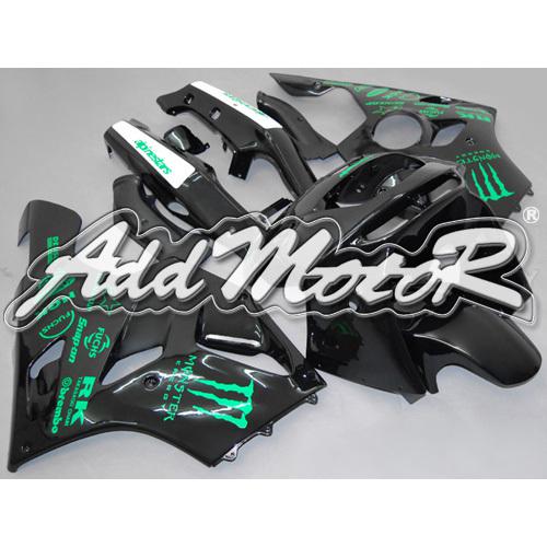 Yes2yeah fairing fit zx6r 1994 1995 1996 1997 zx-6r green black abs 64w27