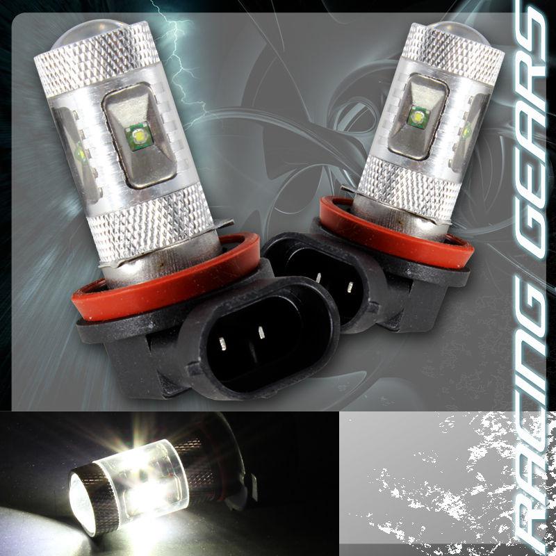 2x acura chevrolet cree h11 white 6 led 30w projector low beam fog lights bulbs