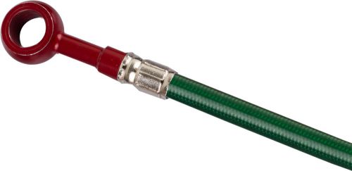 Green lines &amp; red banjos stainless steel hyd. clutch line galfer fk003d20cl-33