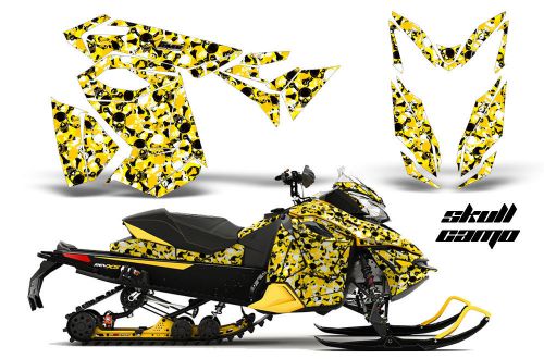 2013 ski doo rev xs renegade mxz graphic kit snowmobile sled wrap decal skull cm