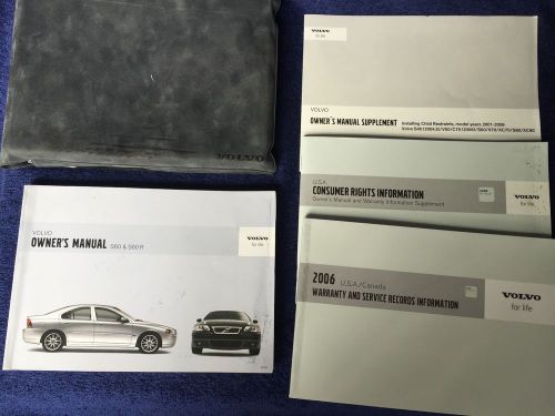 2006 volvo s60 r car owners manual books guide