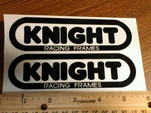 Knight racing frames (black) decal flat track