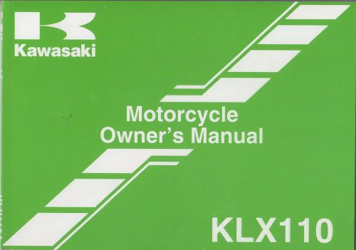 2008 kawasaki motorcycle klx110  p/n 99987-1481 owners  manual (273)