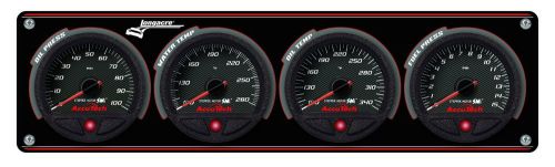 Longacre 44467 4 gauge aluminum panel with accutech™ smi™ gauges imca dirt drag