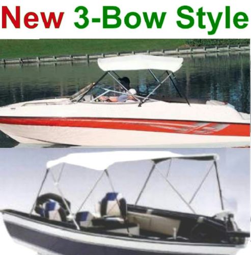 New 3 bow boat bimini convertible top cover,pontoon 70&#034;-78&#034; folding frame