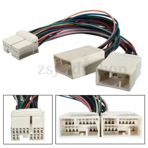Y cable splitter for aux cd changer navigation xm radio ipod adapter fits honda