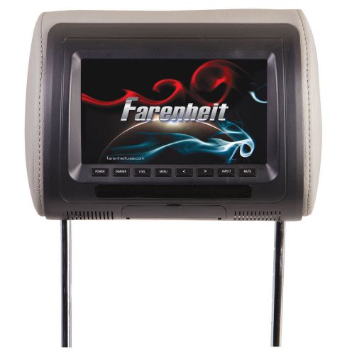 Farenheit hr-71cc high quality 7&#034; lcd screen replacement headrest w/ aux input