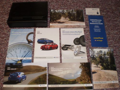 2015 subaru wrx sti complete car owners manual books navigation guide case all