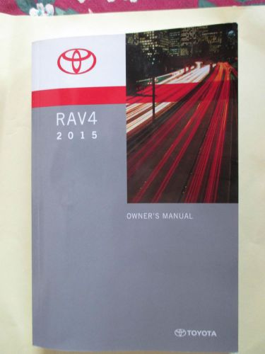 2015 toyota rav4 owners manual fu-5 oem part # 01999-42a78 free shipping