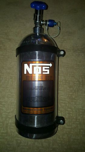 Nos/nx/zex 10lb nitrous polished high flo nitrous bottle