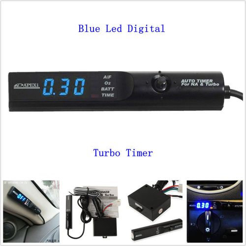Universal apexi auto turbo timer for na &amp; turbo black pen control blue led unit
