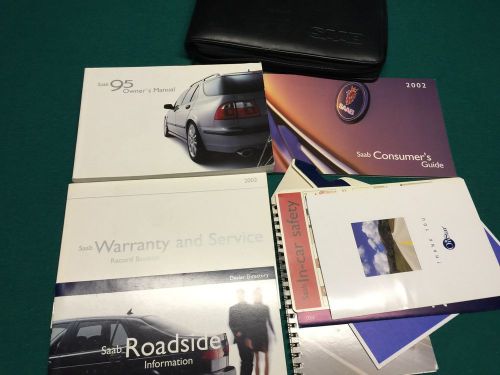 2002 saab 95 owners manual and case