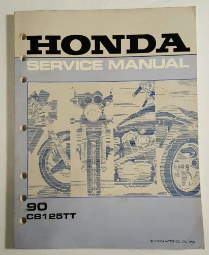 1990 honda oem cb125tt service manual 61kc100