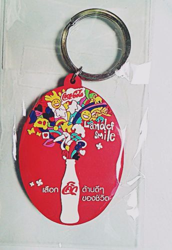 Key chains ring new coke thai character logo limited edition 2006 cola coca