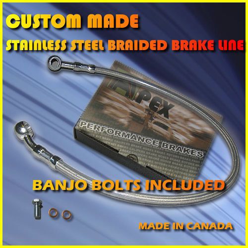 Yamaha zyf-r6 custom stainless steel braided brake line hose zyf r6 lines hoses
