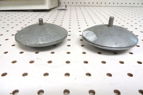 Lot of two 4&#034; b&amp;s anodes rudder buttons