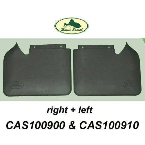 Land rover front rear rh lh mud flaps discovery 2 cas100900 cas100910 oem