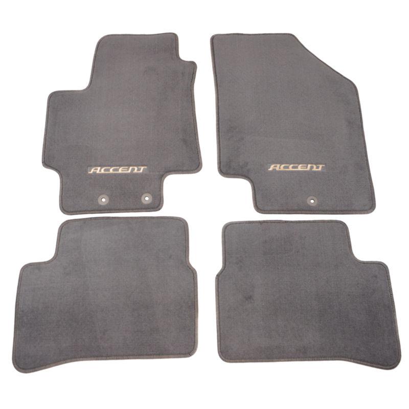 New gray/beige 4 piece floor mat set u8140-1e011-ar fits  2007-10 hyundai accent