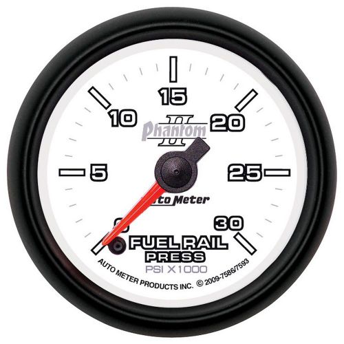 Auto meter 7586 phantom ii; fuel rail pressure gauge