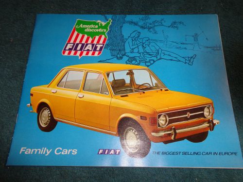 1973 fiat 124 / 128 / sedan / wagon sales brochure / original dealership catalog
