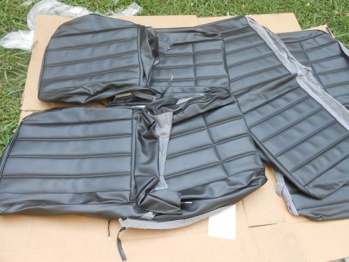 Older set of pui parts unlimited black seat covers 1966 corvair convertible