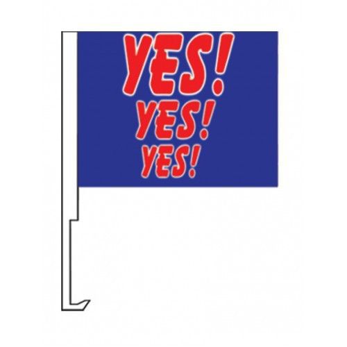 3 yes yes yes car window clip on dealer flags (three)