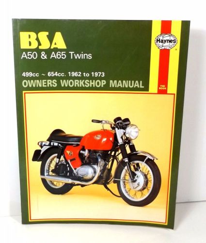 Haynes bsa a50 &amp; a65 twins workshop manual #155 1962-1973