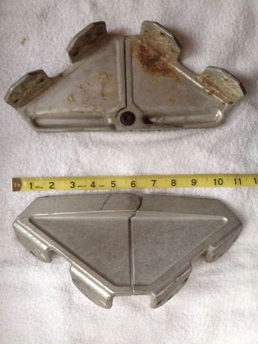 Vintage pair (2) cast aluminum boat seat hinges