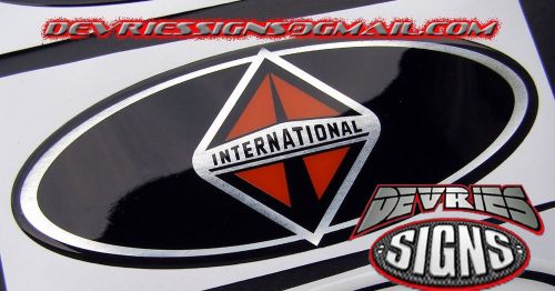Domed 12in emblem overlay super duty f150 f-250 350 international imperfect