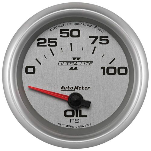 Auto meter 7727 ultra-lite ii; electric oil pressure gauge