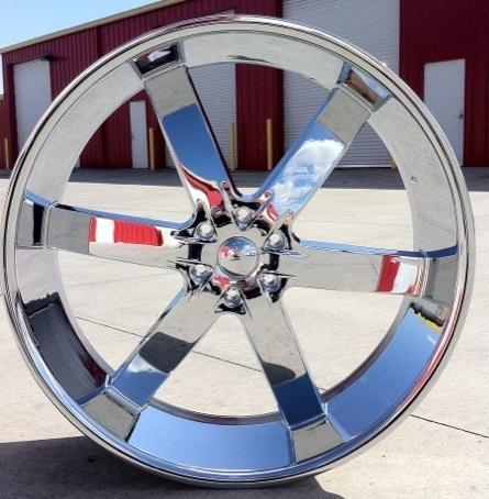 30 inch chrome wheels  tires 6x139.7 avalanche yukon suburban tahoe escalade 