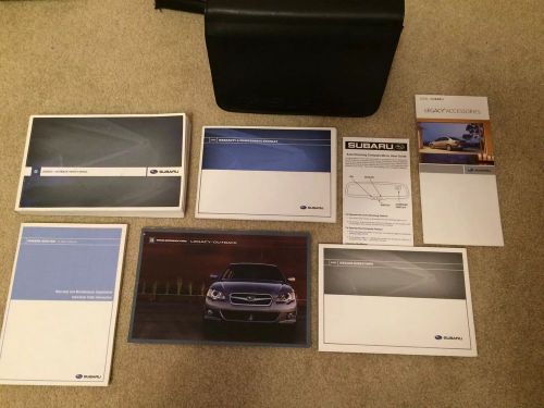 08 - 2008 subaru legacy sedan outback wagon owners manuals books set + case d144