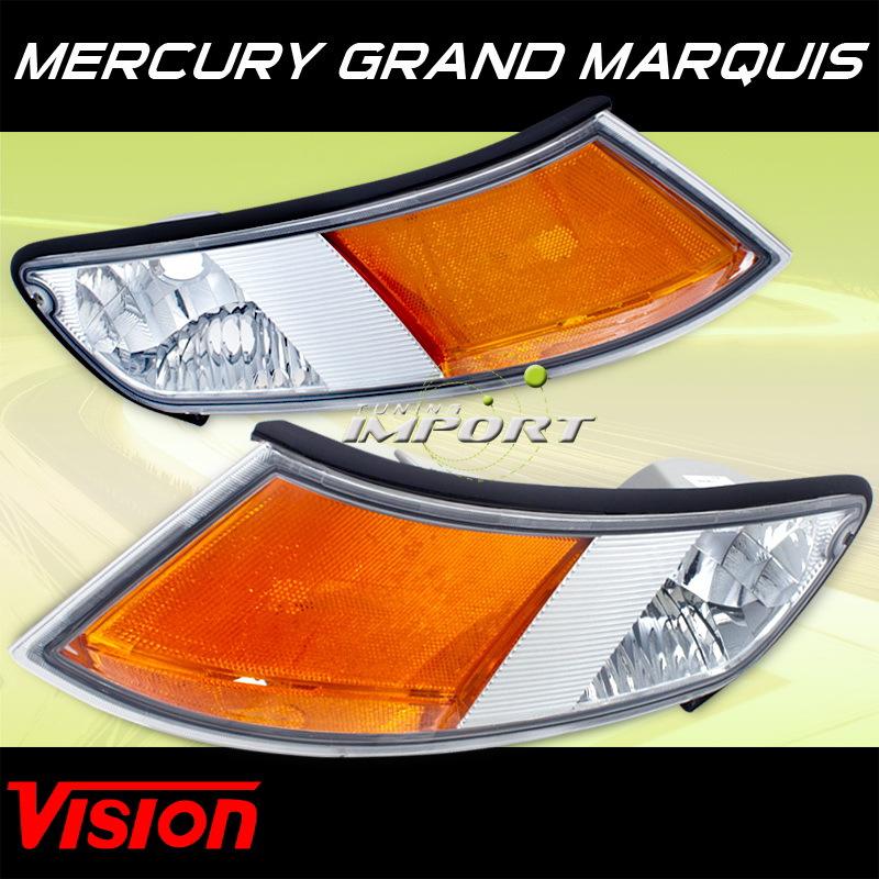 Mercury 98-02 grand marquis vision pair driver+passenger corner signal lights