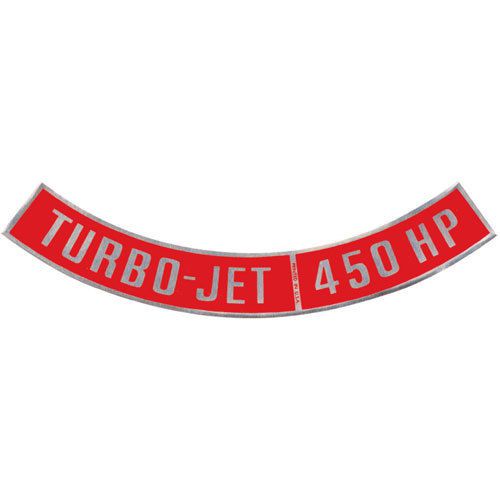 Performance trends ac00909 turbo-jet 390 hp air cleaner decal 1964-1977 chevy ch