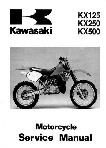 Kawasaki kx500 1988-2004 workshop service manual pdf format