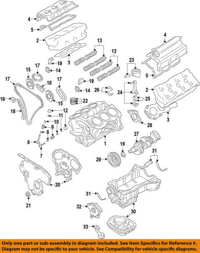 Nissan oem 2009 gt-r-engine crankshaft main bearing 12207jf03a