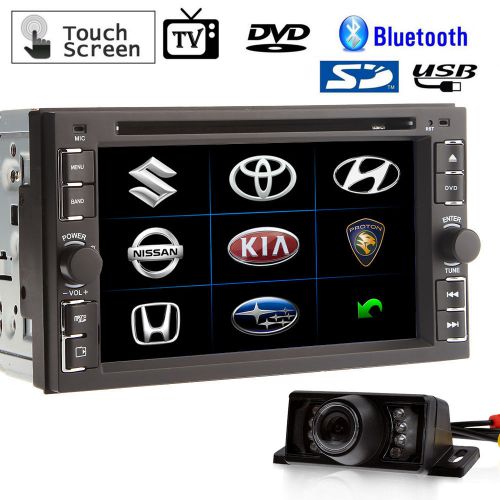 Hd camera+6.2&#039;&#039; double 2 din in dash car stereo dvd player usb bt ipod tv radio