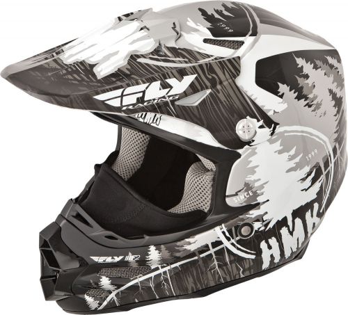Fly racing 73-49212x f2 carbon pro hmk stamp helmet black/white 2x