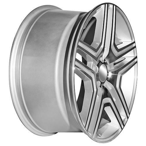 Mercedes wheels sku 759 20 inch silver with machined lip