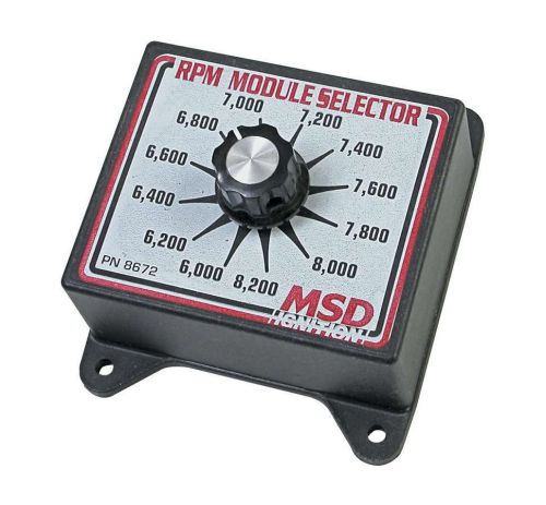Msd rpm module selectors p/n 8672 imca drag msd mallory nhra