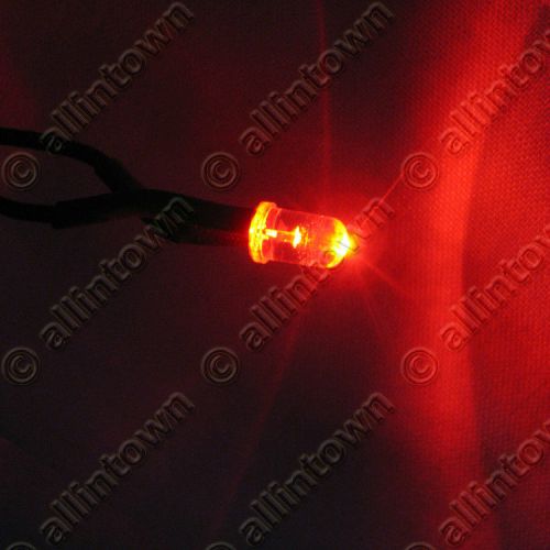 Red led mood accent brake pilot dash signal indicator warning light 47&#034; wire